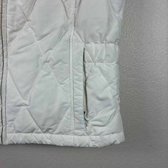 Eddie Bauer Premium Goose Down Quilted Puffer Vest Ivory Size Large Gorpcore - Picture 4 of 10